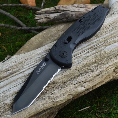 SOG Aegis AUS-8 Tanto Part Serrated TiNi Assisted Opening Tactical Knife AE-04 - 01.JPG