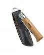  Opinel Folding N8  Stainless Steel Beech Wood+Sheath 