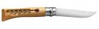  Opinel Knives No. 10 Beech Wood Stainless Steel Corkscrew Knife 