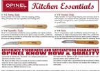  Opinel Kitchen essentials N112 , N113,N114, N115 
